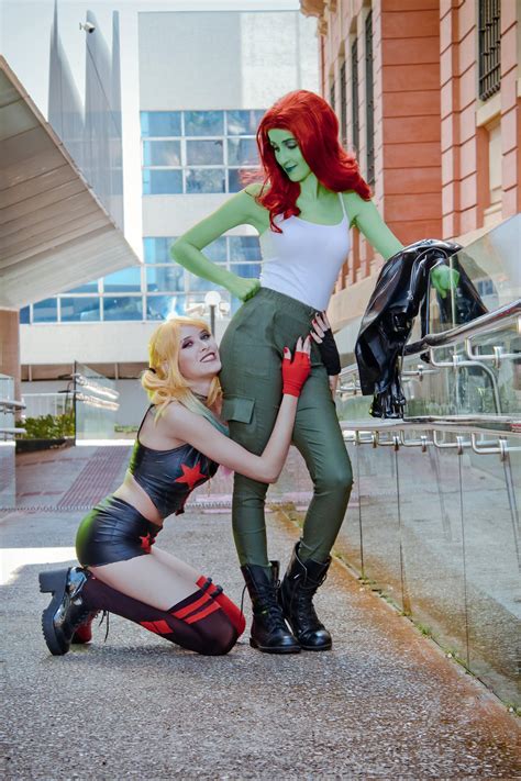 harley quinn x poison ivy art|poison ivy cosplay deviantart.